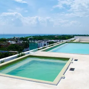 2 Beds Pool View Modern Apt/parking, Gym, Rooftop - 405 Musa Playa del Carmen